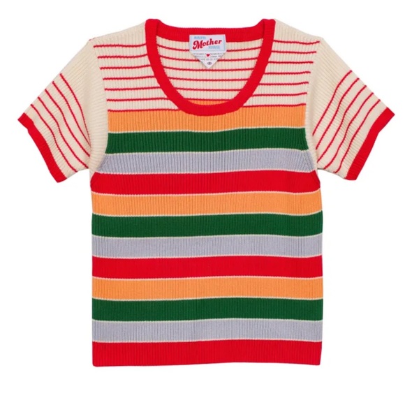 MOTHER Tops - Mother Itty Bitty Scoop Neck Tee